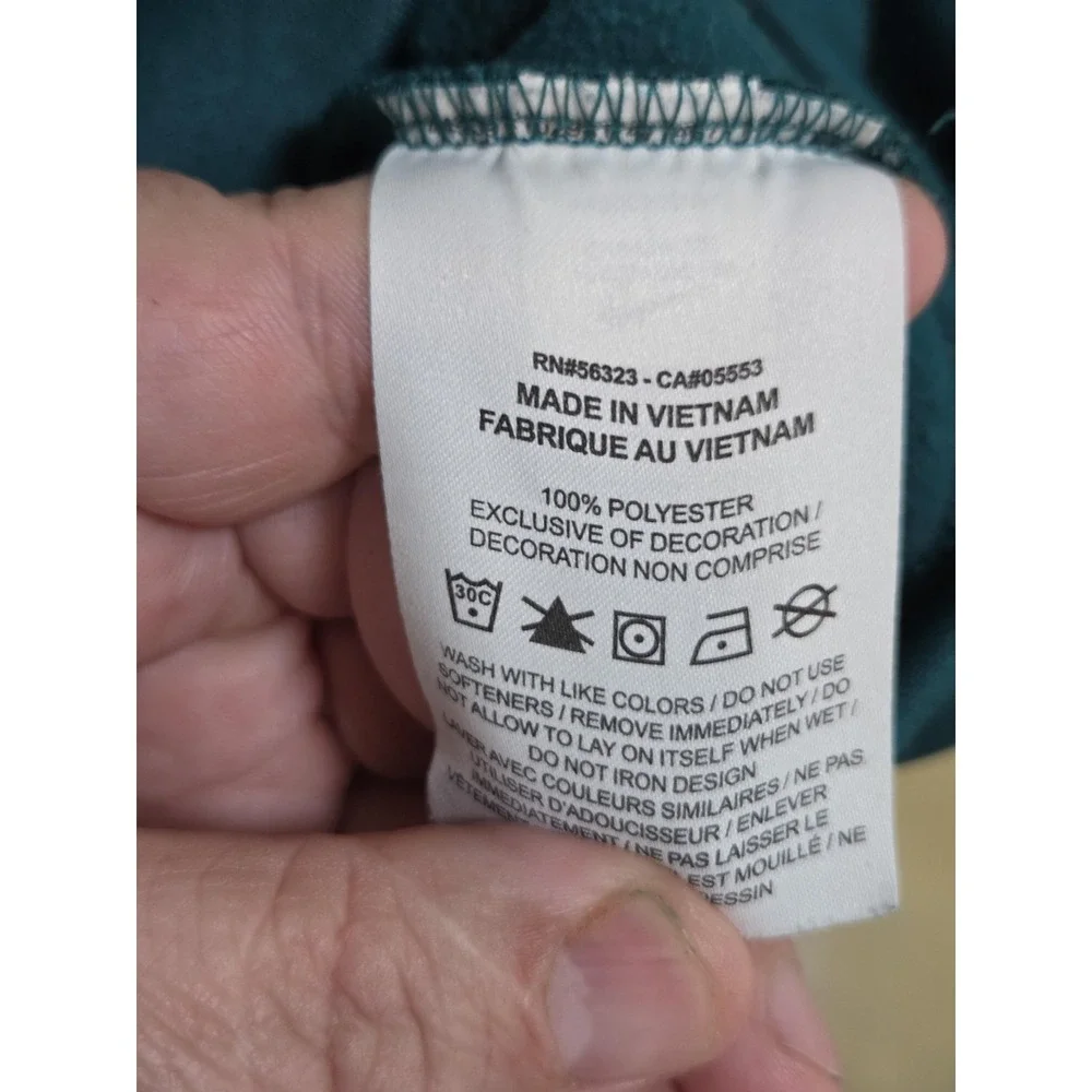 Nike Hoodie Mens Large Blue Dri-Fit Pullover Fleece Swoosh Training Athletic Top - Picture 5 of 7